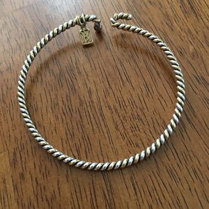 COPY - Waxing Poetic Sterling Silver & Brass Charm Bracelet